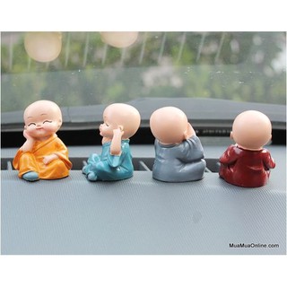 Bộ tượng 4 chú tiểu 4 không