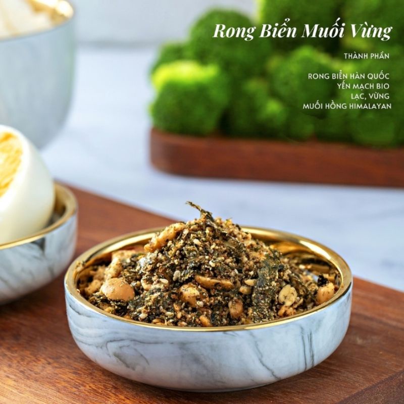 Muối vừng truyền thống/ Muối vừng rong biển thực dưỡng món chay