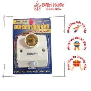 Đui Đèn Cảm Ứng Decom, Kiểu Dáng Hiện Đại, Thiết Kế Thông Minh, Độc Đáo, Hàng Chính Hãng 9037