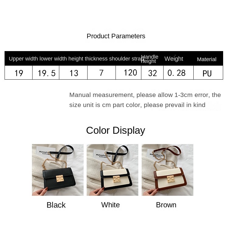 Túi Đeo Vai Màu Sắc Tương Phản Thiết Kế Đơn Giản 2022