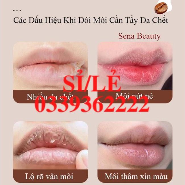 [ CHÍNH HÃNG ] Tẩy da chết môi Heyxi Cafe 15G Sena Beauty