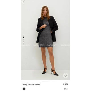 Đầm mng kim tuyến nhũ tay dài - 2957