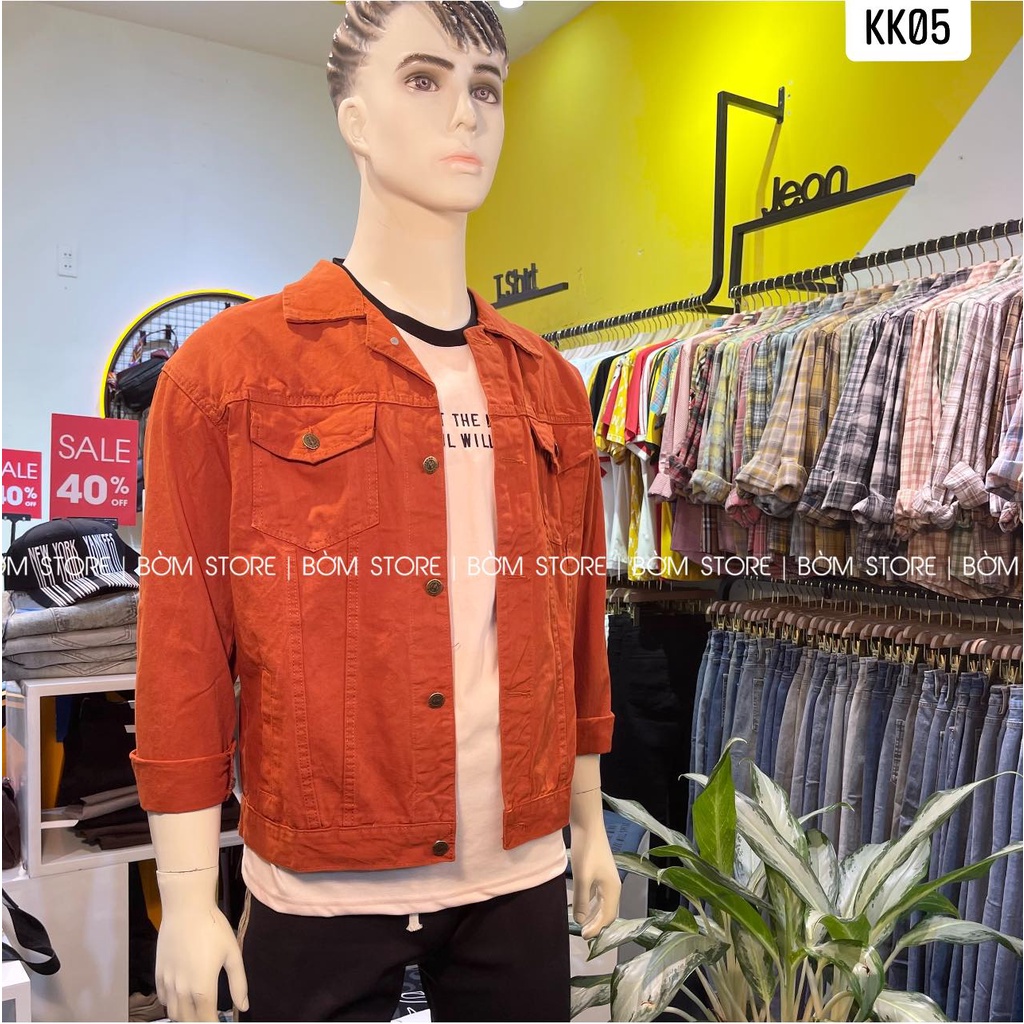 [SALE 300K/2 ÁO] Beacon Denim (Bờm Store) - Áo khoác kaki nam màu cà rốt