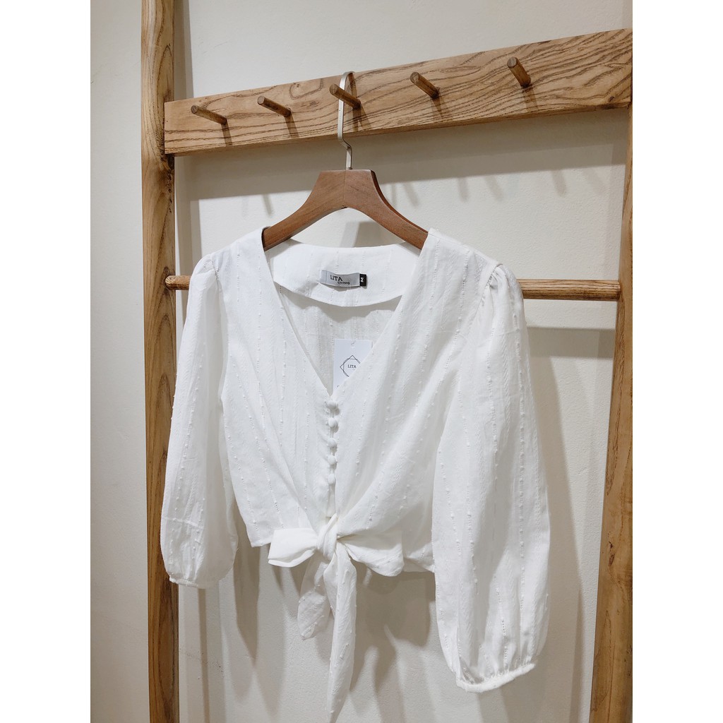 Áo Croptop buộc nơ