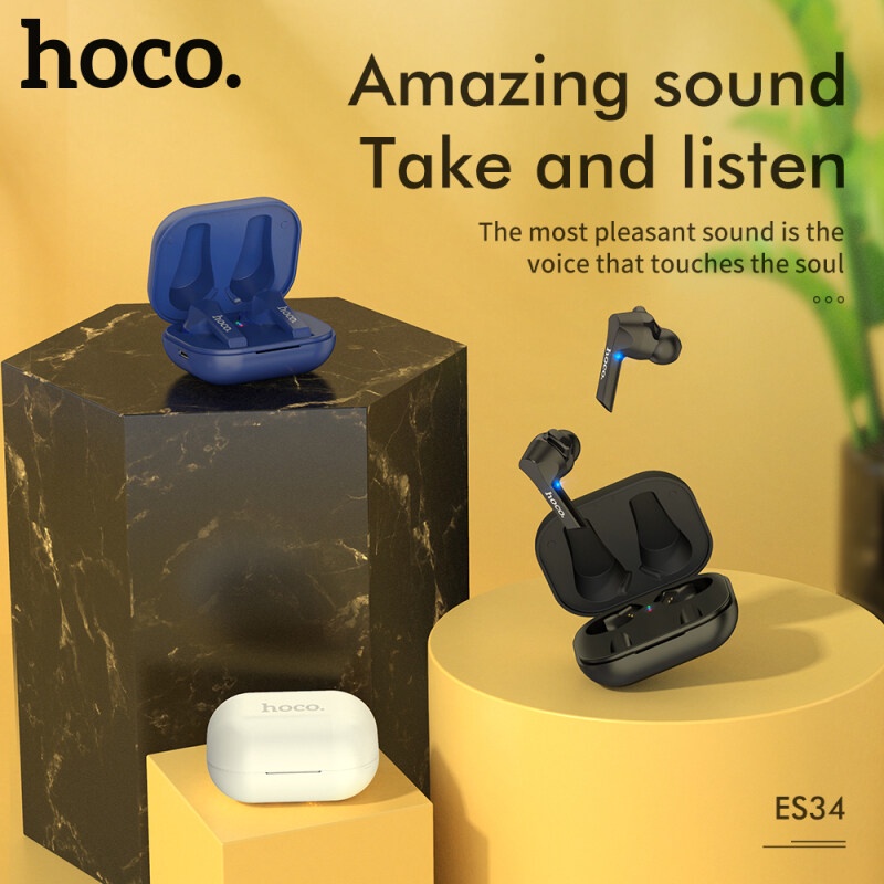 Tai nghe nhét tai Hoco ES34 Apt-X Bluetooth 5.0 với âm thanh hay kèm phụ kiện