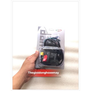 cùm công tắc xe máy nút vàng domino bên trái