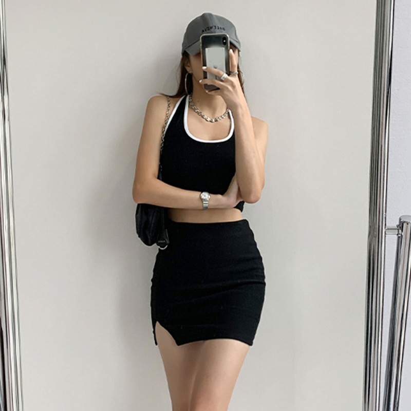 Áo Croptop Sát Nách Phong Cách Thể Thao Cho Nữ