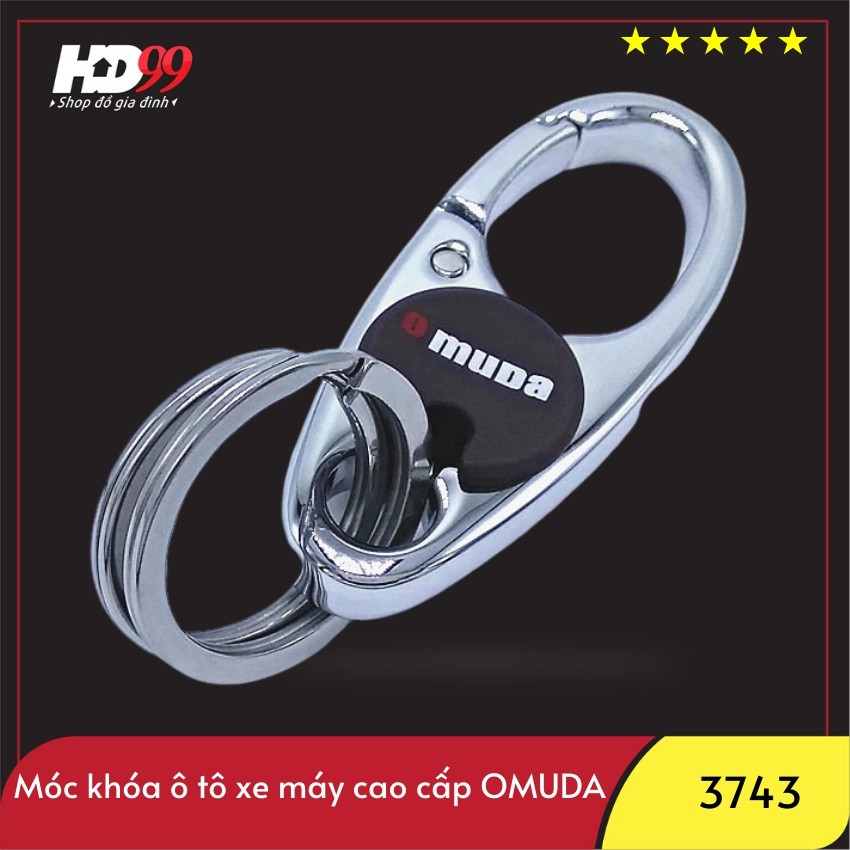 Móc Khóa Xe Máy Ôtô ️Cao Cấp ⚽FREESHIP️⚽ Móc Khóa Xe Máy Ô tô OMUDA 3743️ Móc Khóa Thép Cao Cấp Gài Thắt Lưng Cho Nam