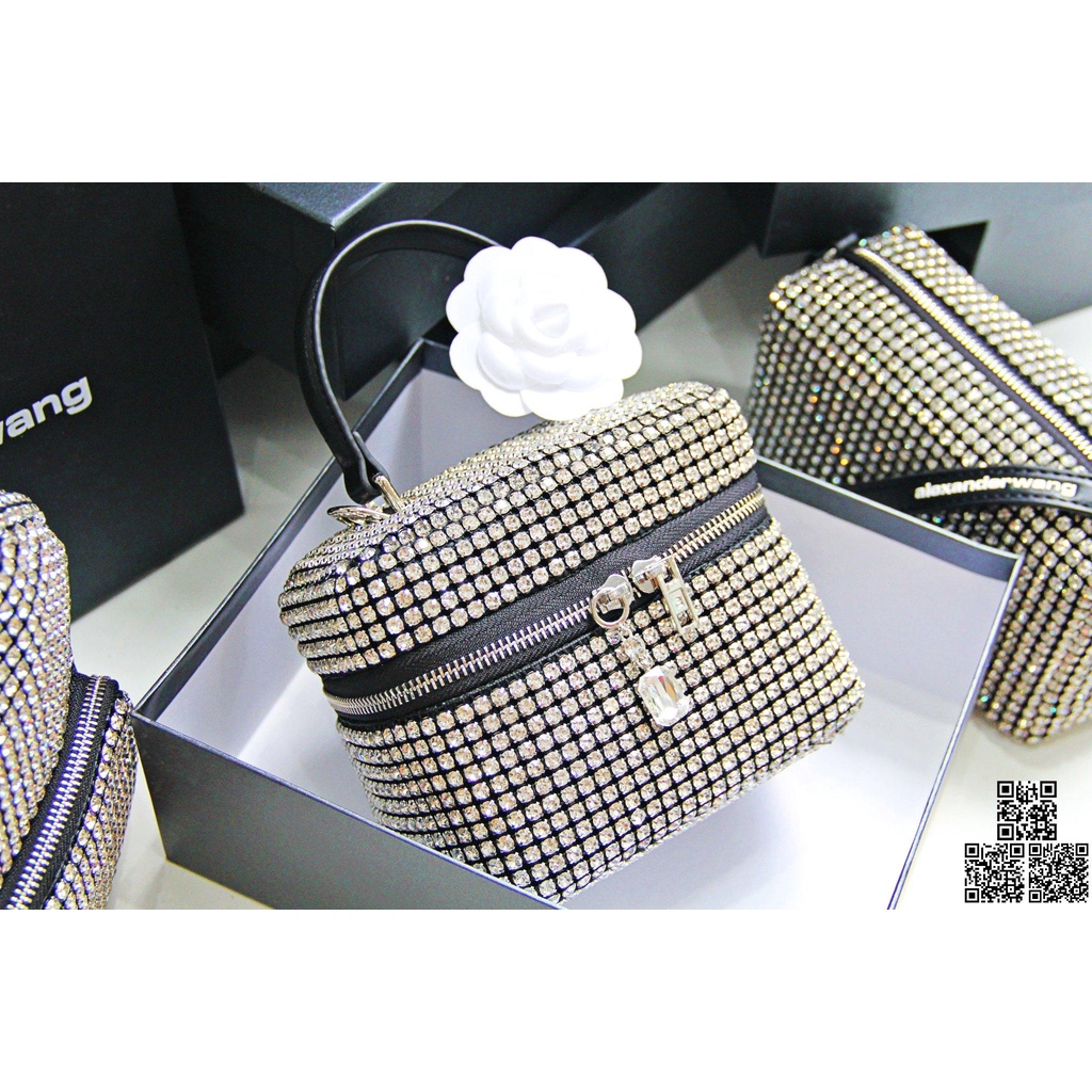 Túi Xách Nữ Dự Tiệc Alex Wang Đá Dáng Vanity Hàng Cao Cấp Chất Lượng Đẹp Hàng Có Sẵn Hình Thật Shop Chụp