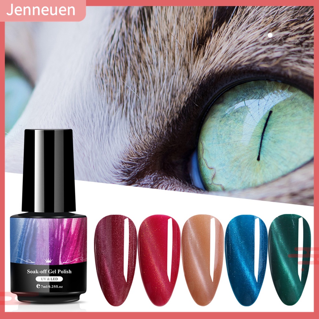 Sơn Móng Tay Gel UV Mắt Mèo Màu Sắc Đẹp Mắt 5ML Dành Cho Trang Điểm Phòng Trang Điểm