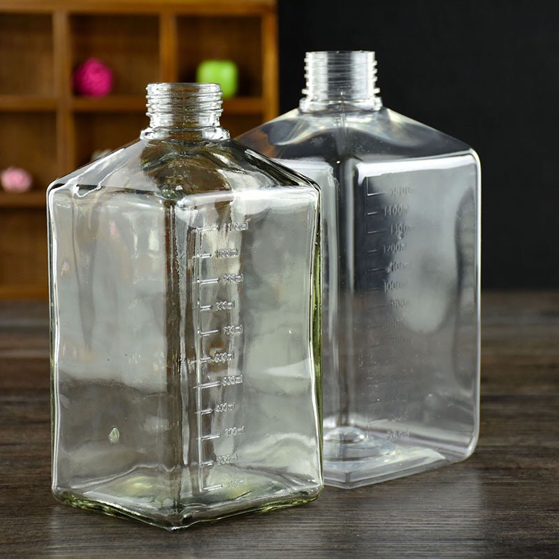 Bình Bơm Thủy Tinh Sirup - Dung Tích 1100ml Có Vòi Bơm 10cc