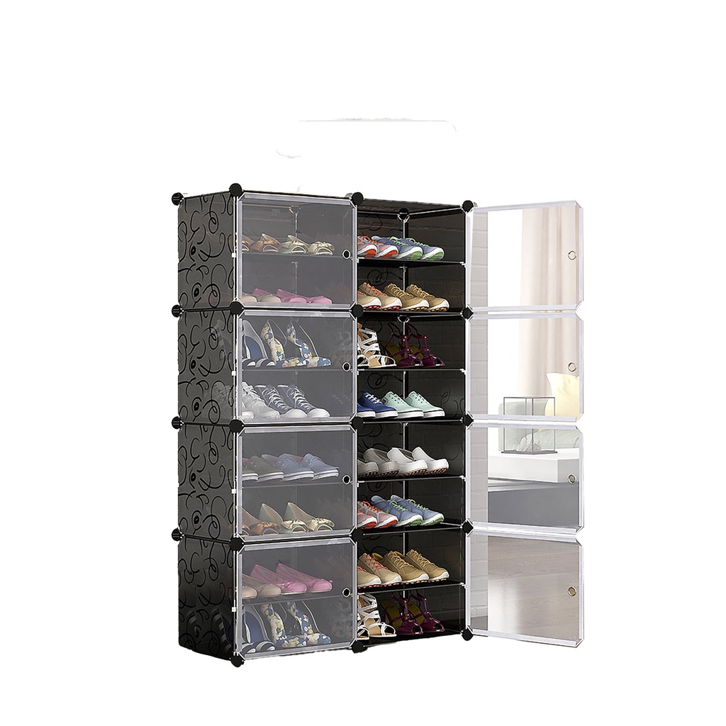 Tủ Giày Lắp Ghép 8 Ngăn Tiện Lợi, Dễ Di Chuyển, Giá Tốt, Lắp Đặt Dễ Dàng, Nhỏ Gọn, Tiết Kiệm Diện Tích