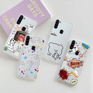 Ốp điện thoại TPU silicon mềm trong suốt họa tiết hình vẽ cho Samsung Galaxy A11 Samsung A11 A 11 2020 6.4''
