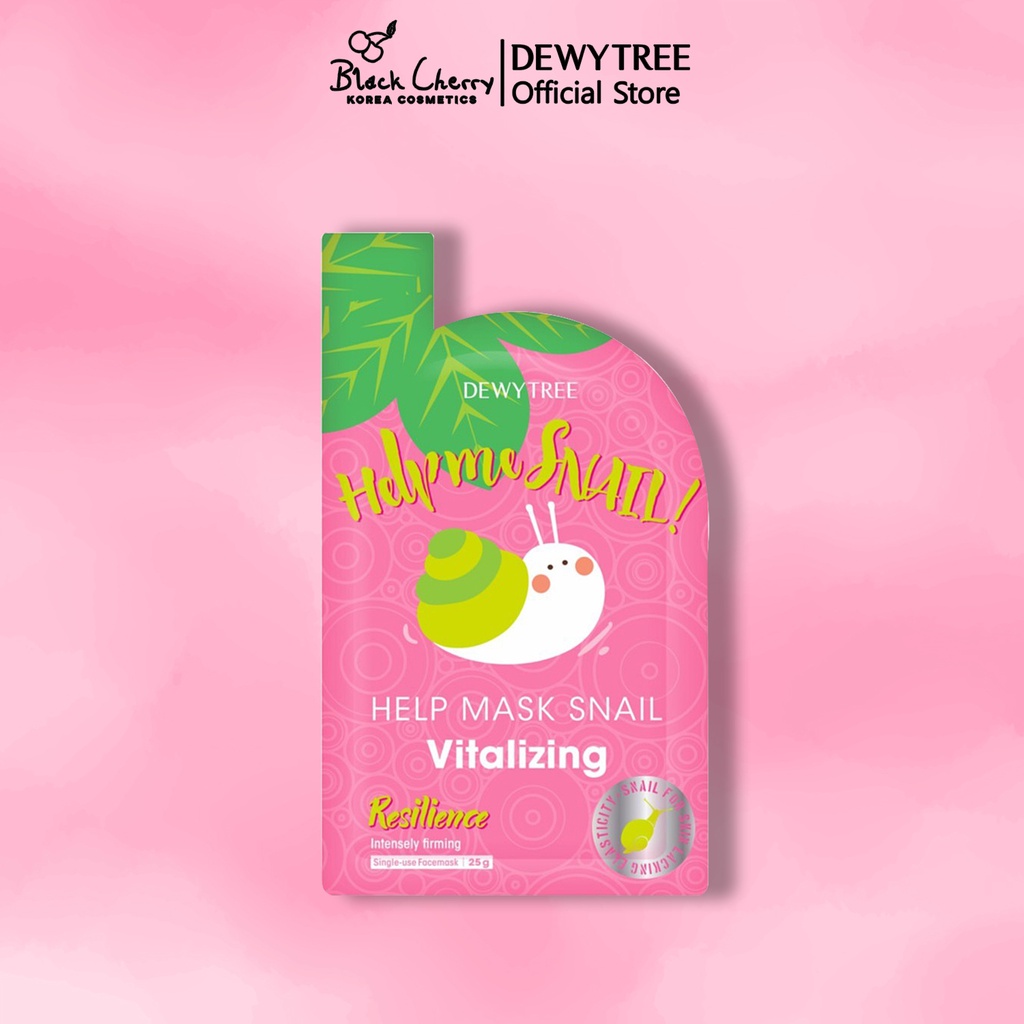 Mặt nạ ốc sên dưỡng trắng da cấp ẩm và ngăn ngừa lão hóa Dewytree Help Mask Snail Vitalizing