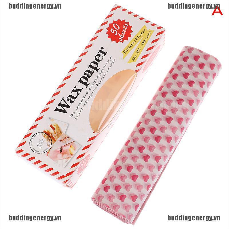 Bộ 50 Giấy Thấm Dầu Tiện Lợi Dành Cho Bánh Sandwich