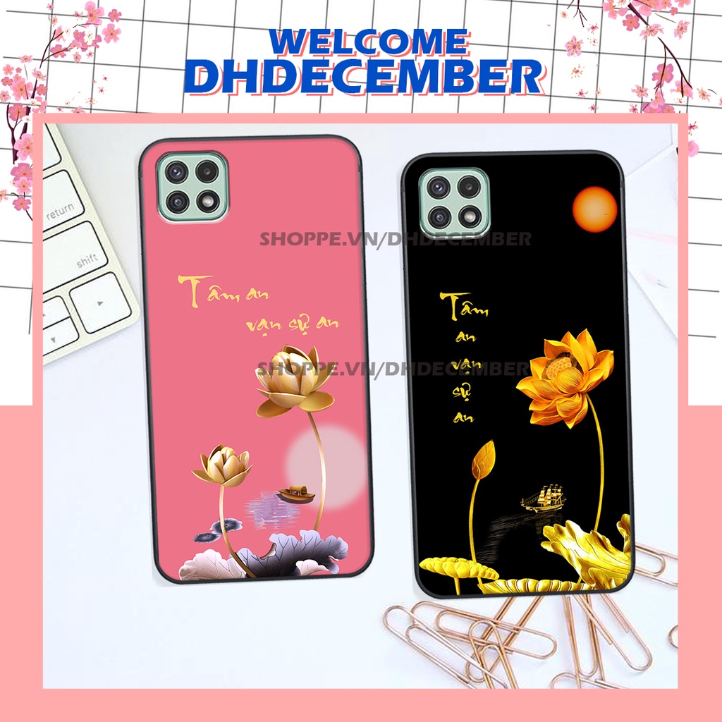 Ốp lưng Samsung Galaxy A22 5G in hình thư pháp tâm an vạn sự an ,mã đáo thành công SIÊU CHẤT