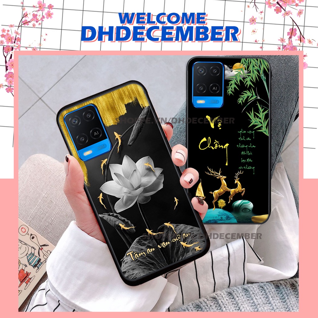 Ốp lưng Oppo A54 in hình thư pháp tâm an vạn sự an ,mã đáo thành công SIÊU CHẤT