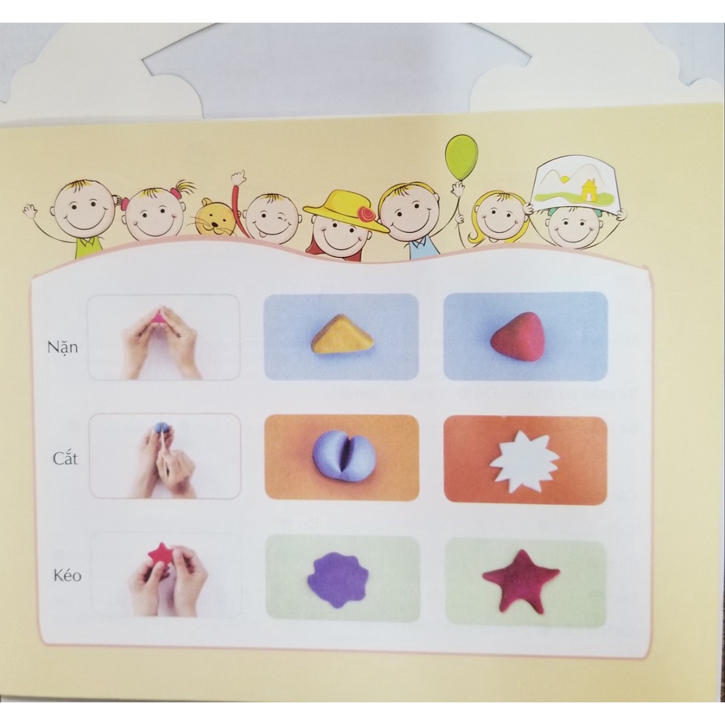 Sách- Combo Cùng Bé Chơi Đất Nặn- Bé Nặn Hoa Quả- Bé Nặn Con Vật