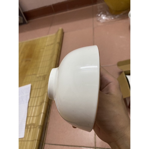 Bộ Bát Ăn Cơm Viền Vàng 12K - 11cm - Sứ Minh Châu - Bộ 6c và Bộ 10c