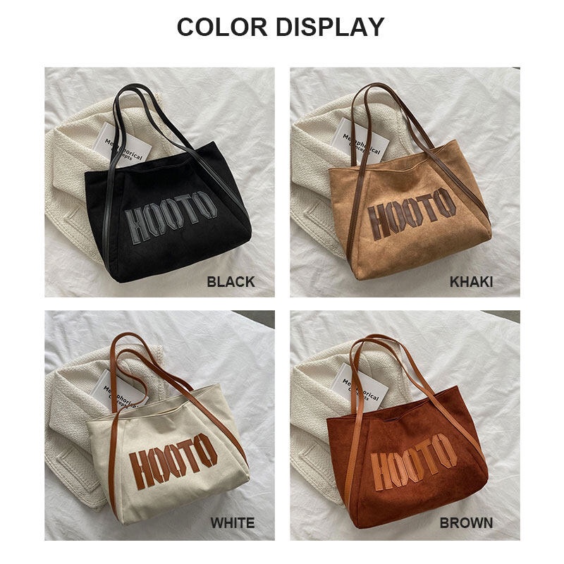 Túi đeo vai YADOU sức chứa lớn in họa tiết chữ phong cách âu mỹ thời trang