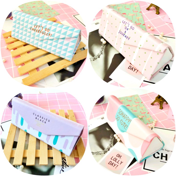 (hình Thật) (20 Mẫu) Hộp Đựng Kính Gấp Gọn Tam Giác Nhiều Họa Tiết Dễ Thương Bukao | BigBuy360 - bigbuy360.vn