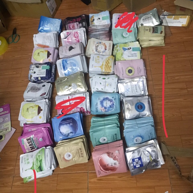 Combo 100 mask mặt nạ mix đủ mẫu