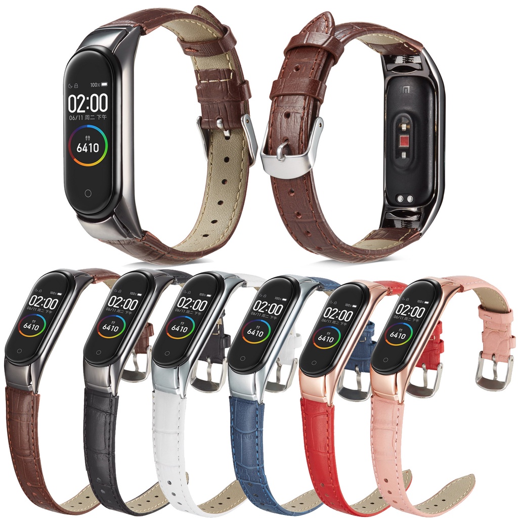WinOne Dây đeo Da Cho Đồng Hồ Xiaomi Band 7/ Mi Band 7 NFC,đeo tay thay thế bằng da Vòng đeo tay cho MiBand 7 / Mi Band 7 NFC Strap