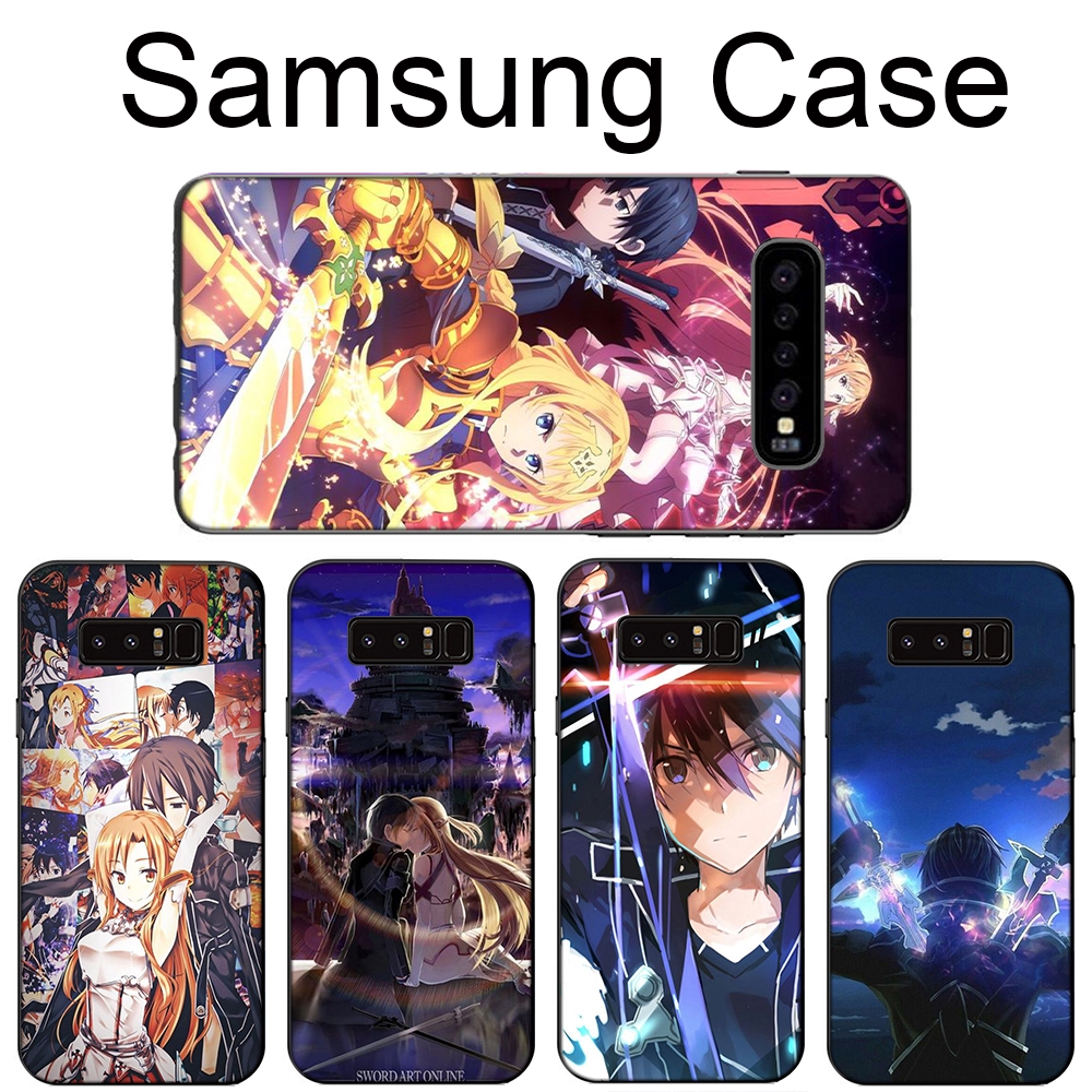 Ốp Lưng Mềm In Hình Sword Art Online Cho Samsung Galaxy Note 8 9 10 Plus A10 A20 A30 A30s A20e Md72