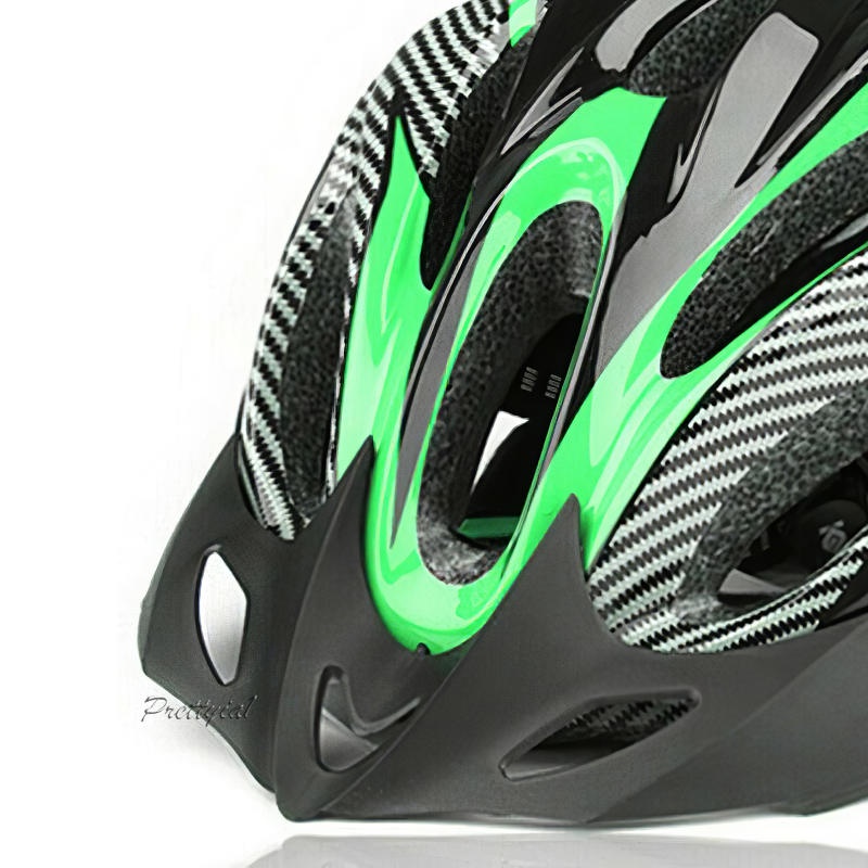 [Prettyia1] Mũ Bảo Hiểm Xe Đạp Có Tấm Chắn Chống Va Chạm EPS Màu Đỏ Đen