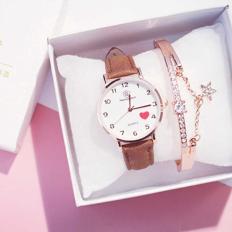 Đồng Hồ Quartz Đeo Tay Mặt Tròn Thời Trang Không Thấm Nước Dành Cho Phụ Nữ | BigBuy360 - bigbuy360.vn
