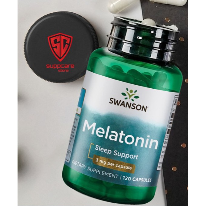 Viên Uống Ngủ Ngon | Swanson Melatonin   - Điều Hòa Giấc Ngủ, Giảm Stress - Chính Hãng