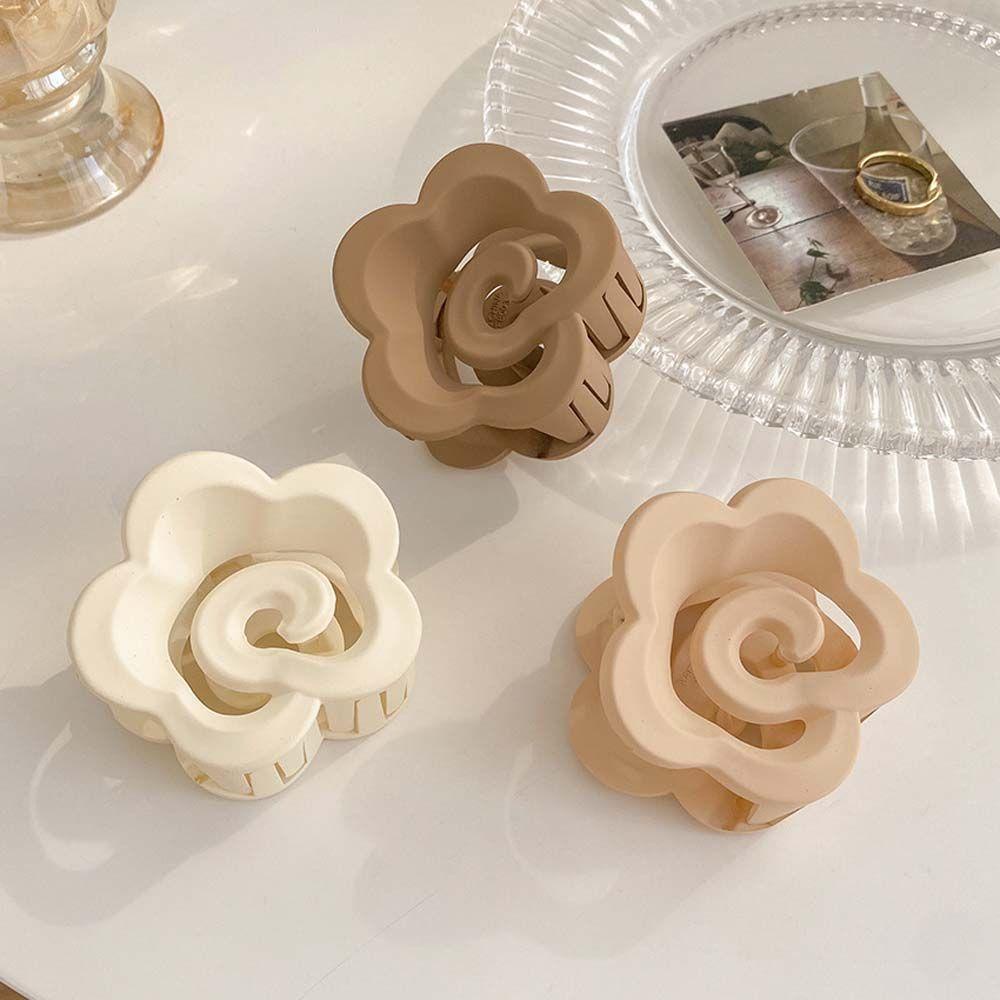 Kẹp Tóc Càng Cua Hình Hoa Hồng Đơn Giản Thanh Lịch