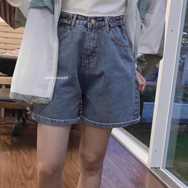 Quần ngố xuông đỉa may gấu