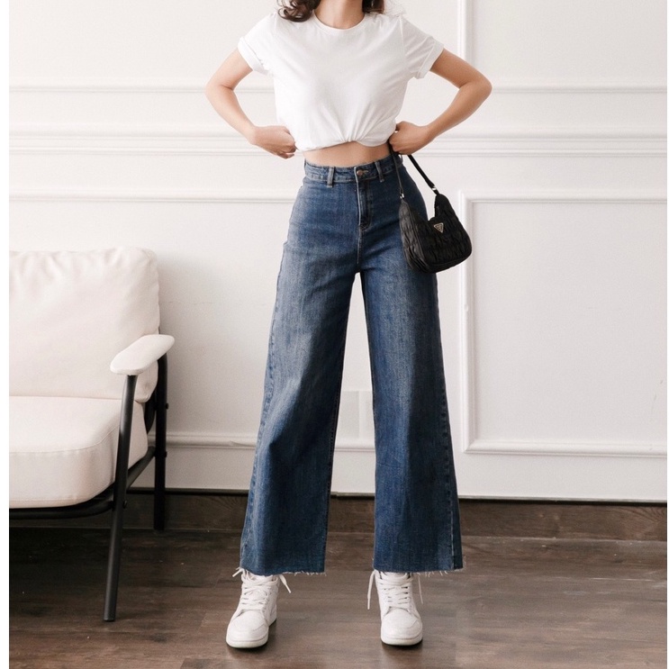 Quần jeans suông MIEU không túi MIEU - HA24