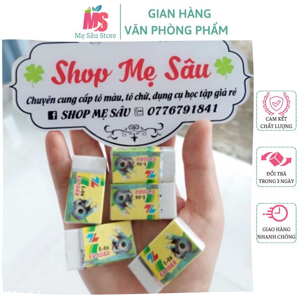 10 Gôm, tẩy bút chì TL ER06 ⚡ GIÁ RẺ ⚡ Dụng cụ tẩy bút chì, hàng công ty chính hãng, sạch sẽ an toàn