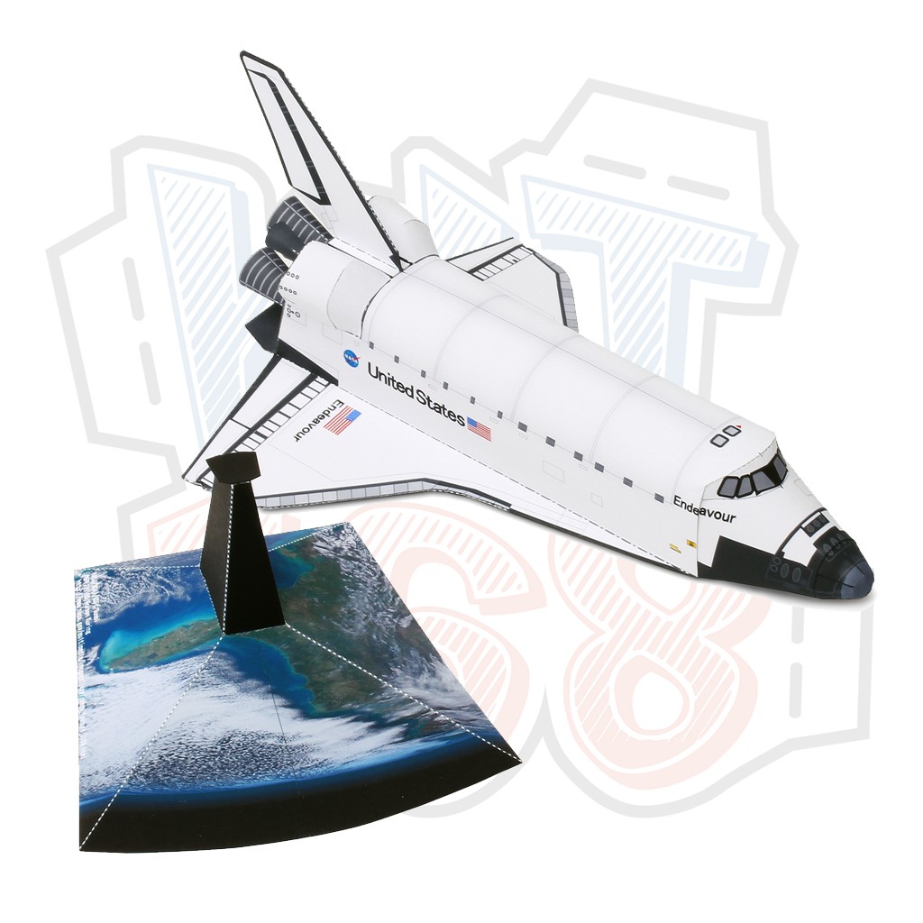 Mô hình giấy Vũ trụ phi thuyền không gian Space Shuttle Orbiter
