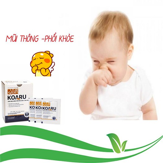 Koaru – Giúp thông mũi, Hỗ trợ giảm hắt hơi, sổ mũi do cảm cúm, viêm đường hô hấp