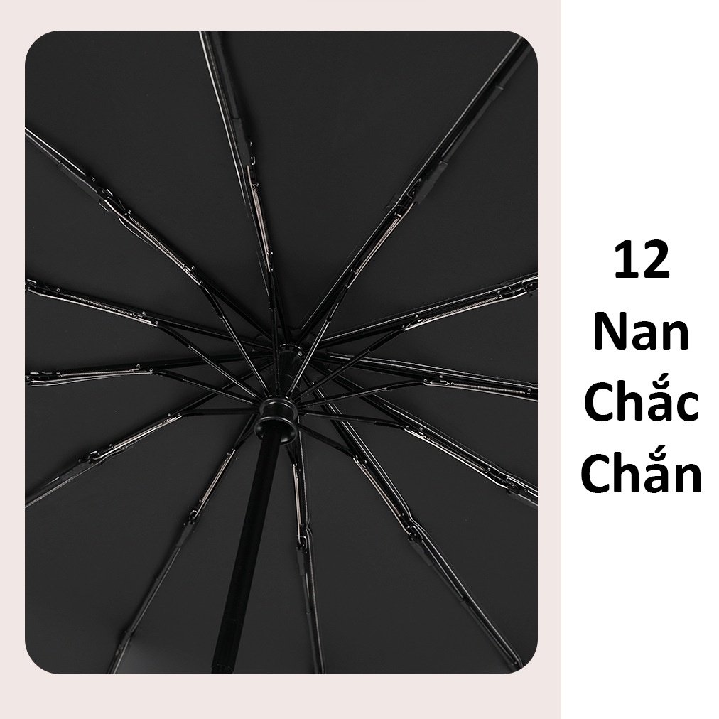Ô Dù Đi Nắng Che Mưa Nút Bấm Cao Cấp Gấp Gọn Tự Động Thông Minh