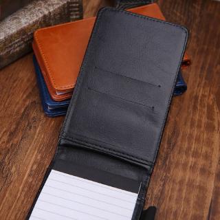 ST❀ Multifunction Pocket Planner A7 Notebook Small Notepad Note Book Leather Cover Business Diary Memos
