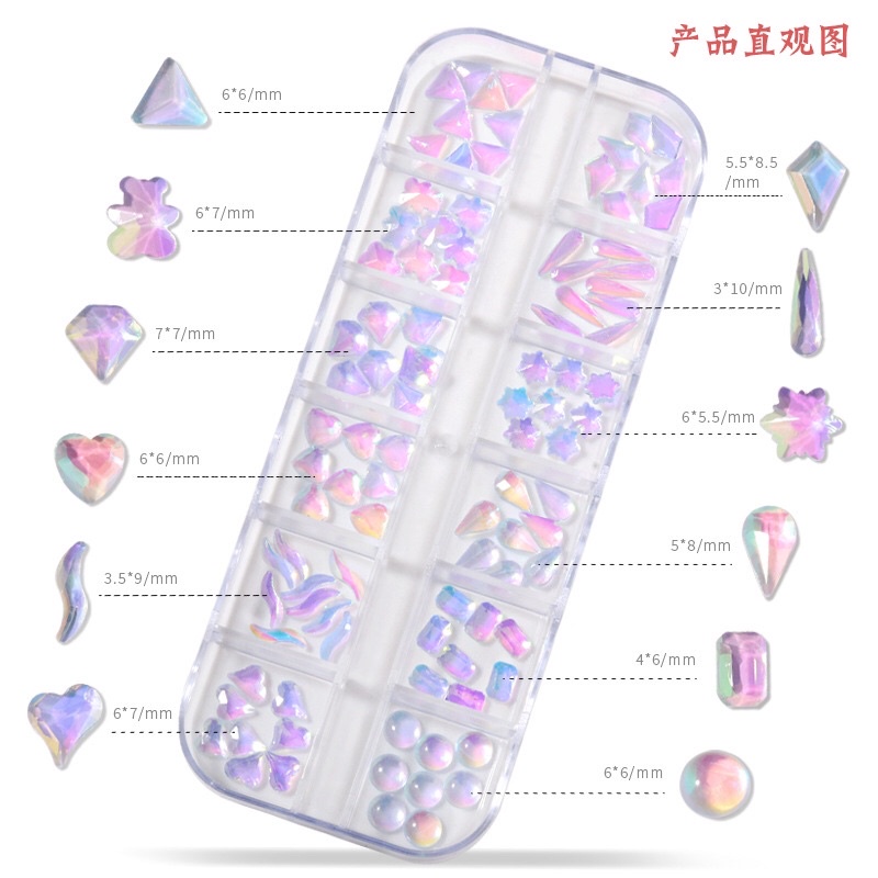 Khay đá thạch 12 ô ánh aurora chân bằng