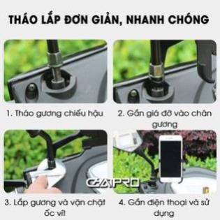 Giá Đỡ - Kẹp Điện Thoại Gắn Xe Máy C2 Chống Cướp Cực Chắc Chắn