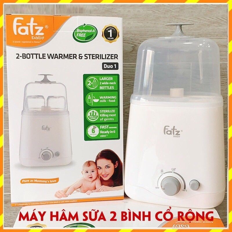 Máy hâm sữa Fatz baby 4 chức năng/ hâm bình cổ siêu rộng/ hâm 2 bình cổ rộng/ hâm điện tử rã đông