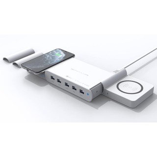 Sạc đa cổng HyperJuice Ultimate Dual Wireless 15W