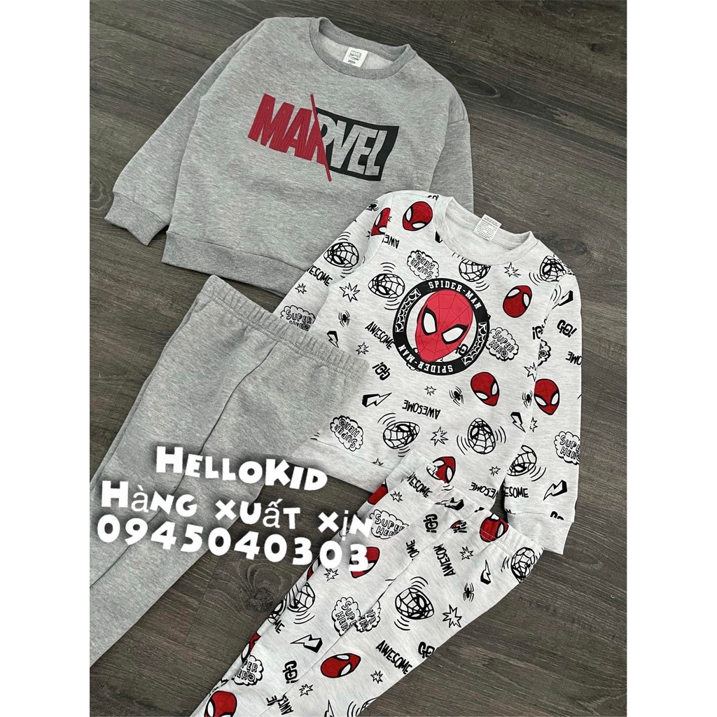 B14 - Bộ nỉ MARVEL DT cho bé