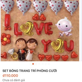 COM BO BỘ 3 SET BONG TRANG TRÍ ĐÁM CƯỚI