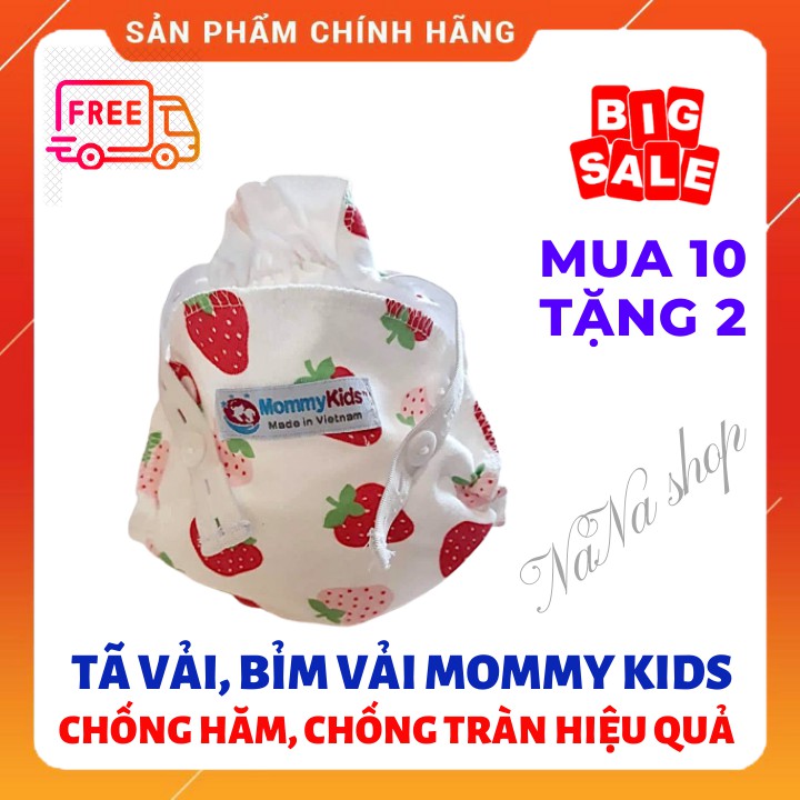 Tã vải,bỉm vải Mommy kids chống hăm, chống tràn từ 1-24 tháng, 1 chiếc