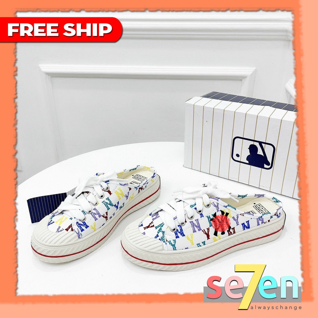 [𝐇𝐀𝐍𝐆 𝐐𝐔𝐀𝐍𝐆 𝐂𝐇𝐀𝐔] Giày hở gót 𝐌 𝐋 𝐁 𝐍 𝐘 nam nữ đen trắng cao cấp | BigBuy360 - bigbuy360.vn