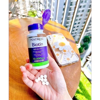 Viên Uống Ngăn Rụng Và Kích Mọc Tóc Natrol Biotin