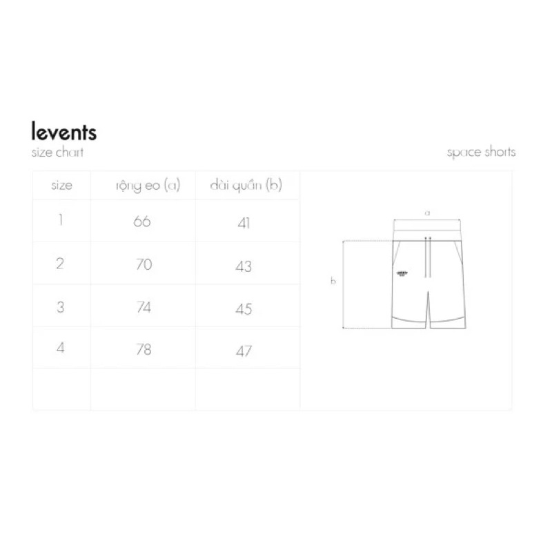 [Levents Chính Hãng] Quần ngắn SPACE SHORTPANTS LVS 𝗟𝗘𝗩𝗘𝗡𝗧𝗦