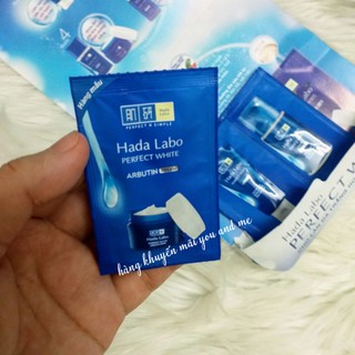 Bộ 3 gói sample dưỡng trắng da Hada Labo
